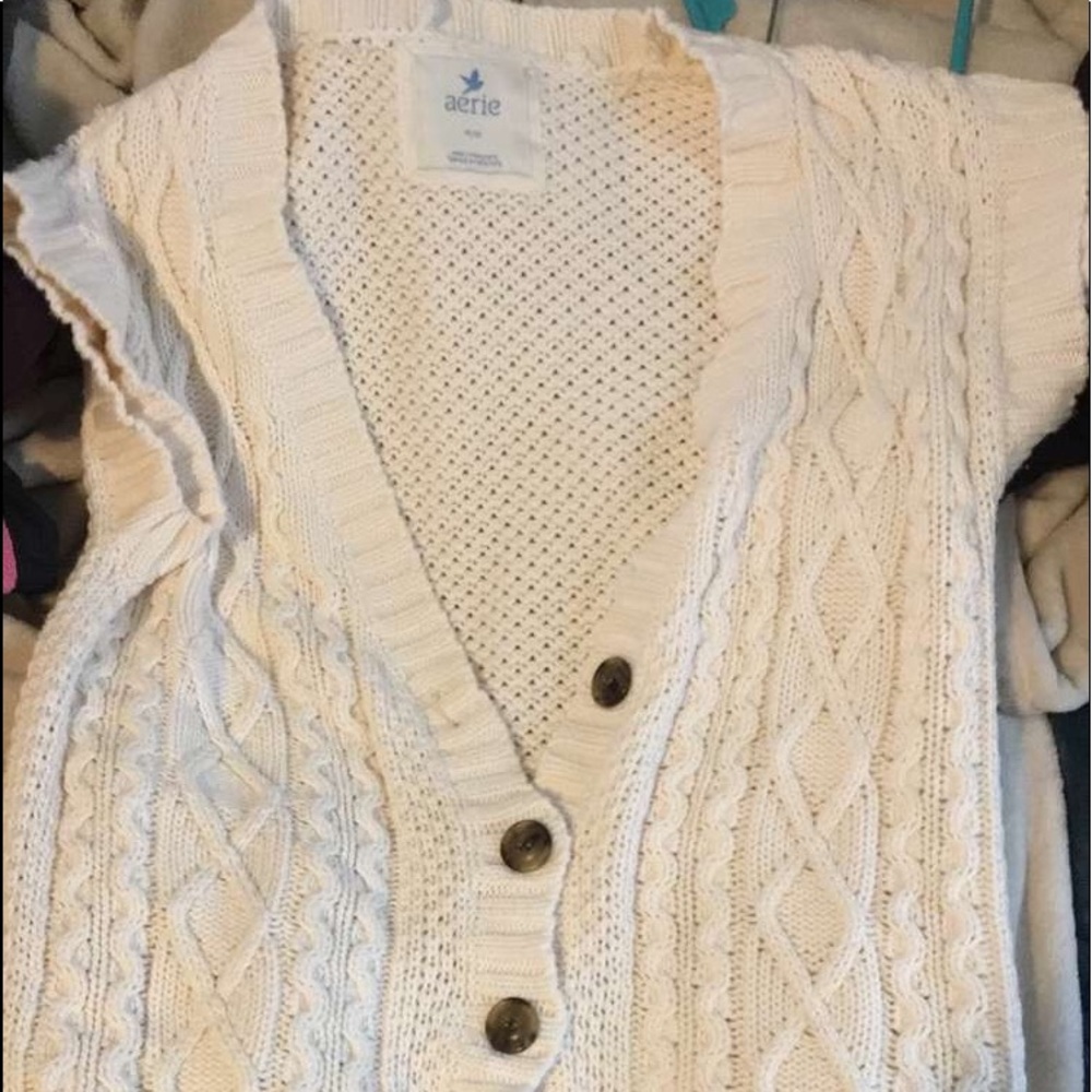 Cream color cardigan